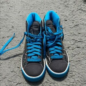 Nike High-Top Sneakers - Black and Blue